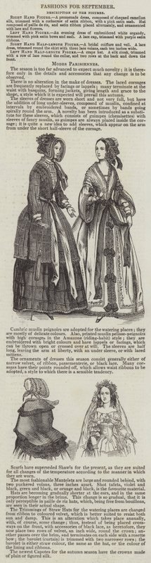 Moden für September (Stich) von English School