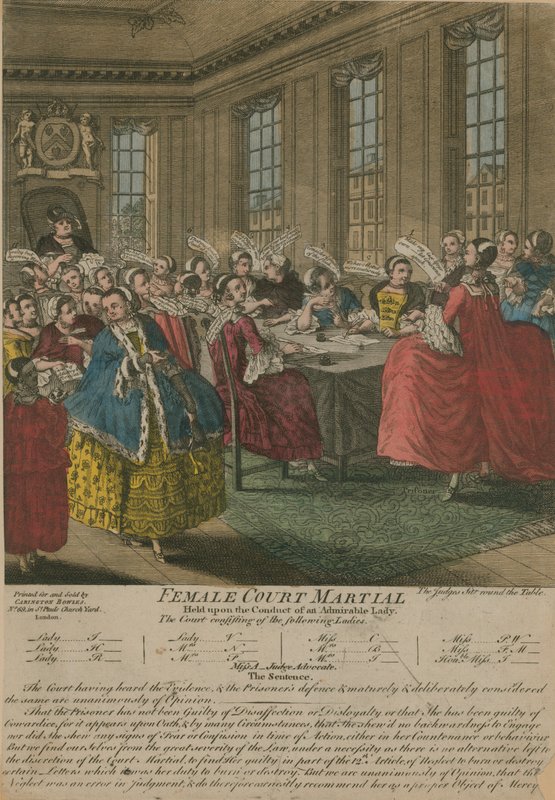 Weibliches Kriegsgericht von English School