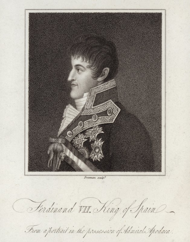 Ferdinand VII., König von Spanien von English School