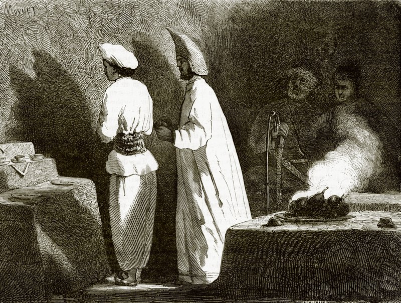 Feueranbeter in Atash-Gah von English School