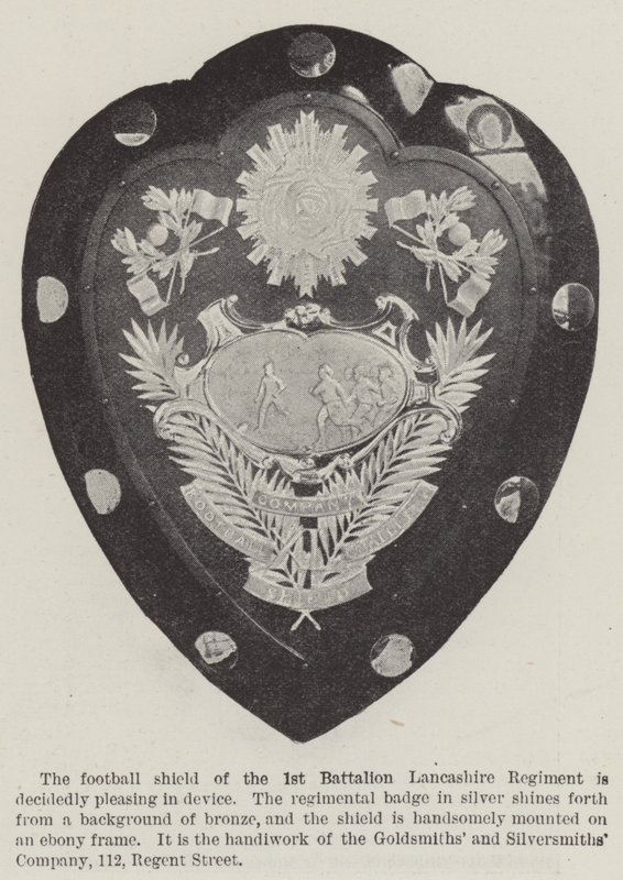 Erstes Bataillon Lancashire Regiment (Gravur) von English School
