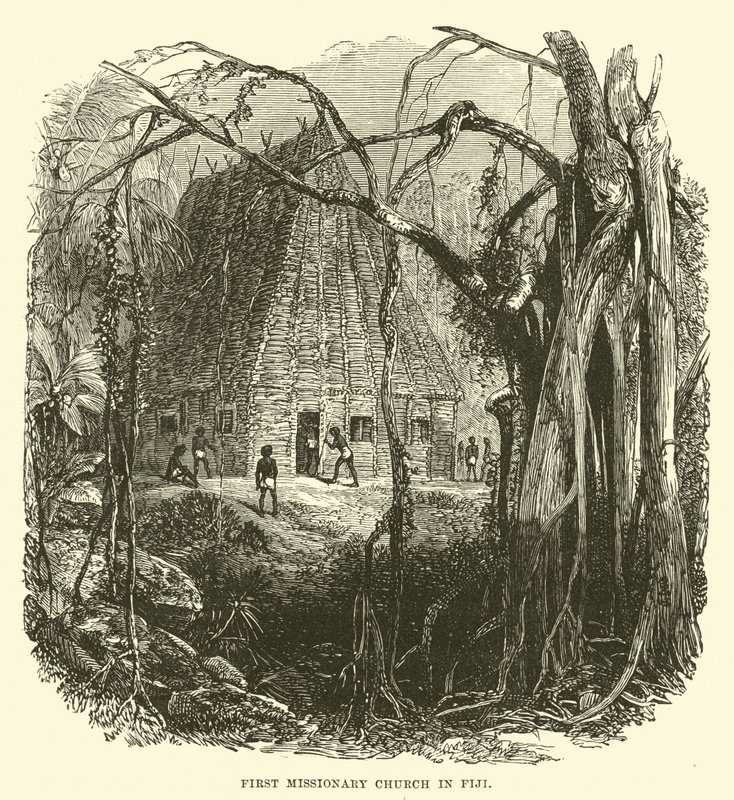 Erste Missionskirche auf Fidschi von English School
