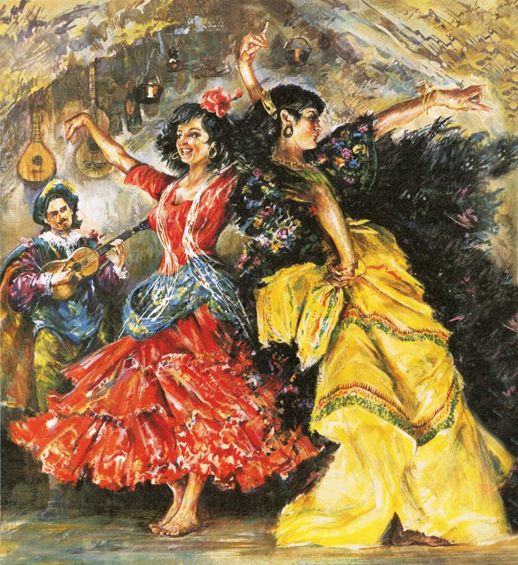 Flamenco-Tänzer von English School