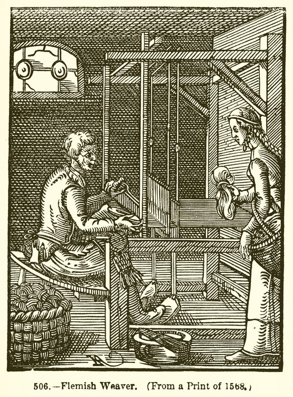 Flämischer Weber von English School