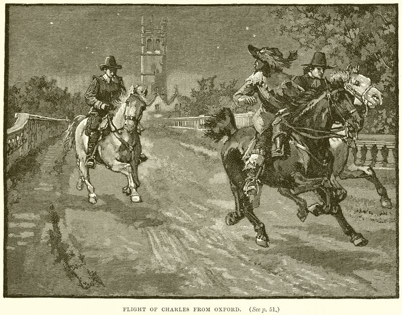 Flucht von Charles aus Oxford von English School
