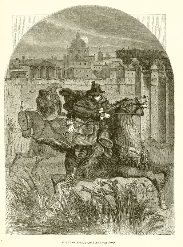 Flucht von Prinz Charles aus Rom von English School