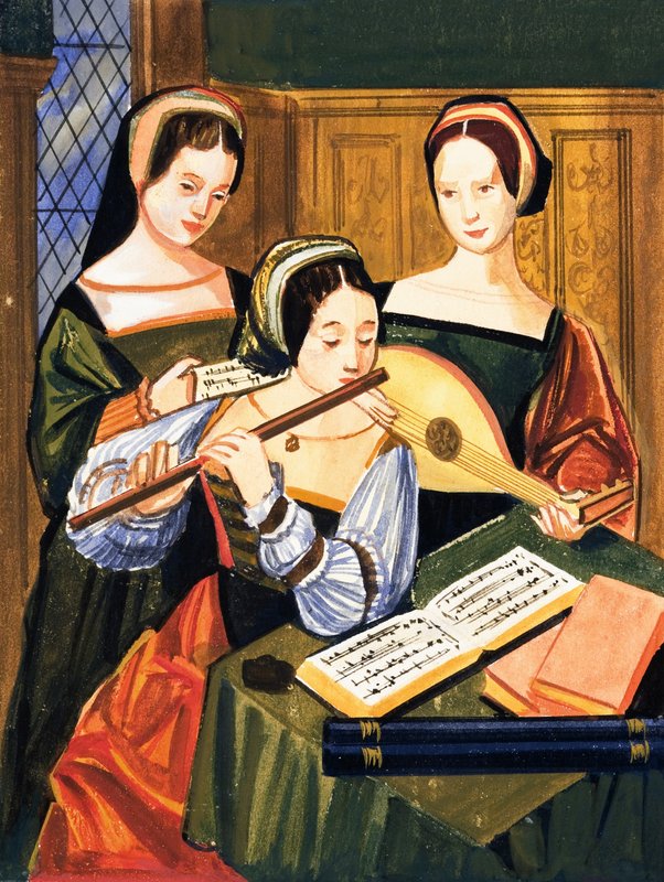 Flöte und Laute von English School