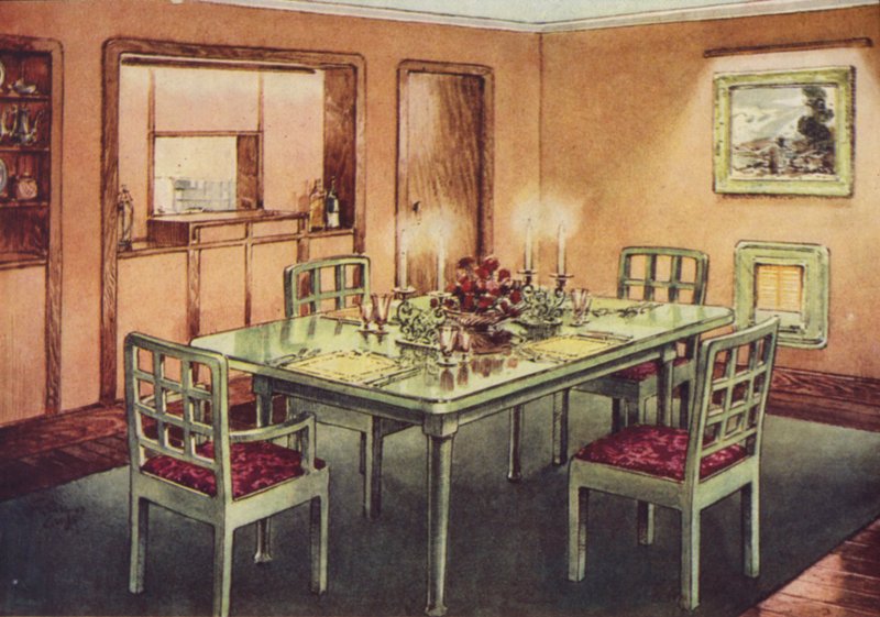 Formelles Esszimmer von English School