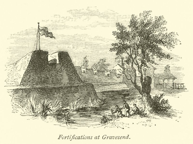Befestigungen in Gravesend von English School