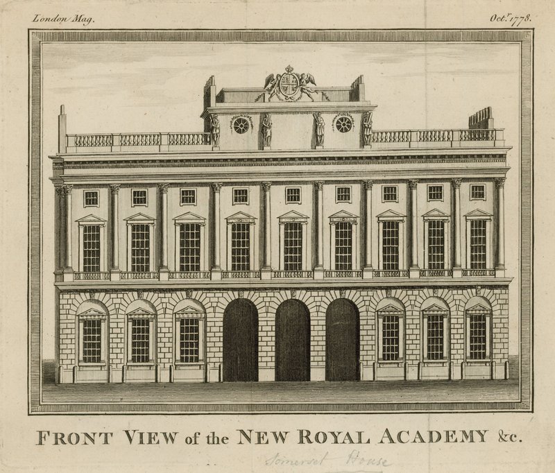 Vorderansicht der neuen Royal Academy von English School