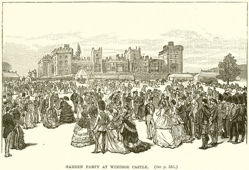 Gartenparty im Windsor Castle von English School