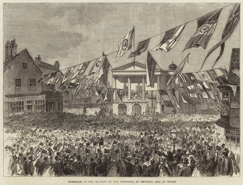 Garibaldi in England von English School