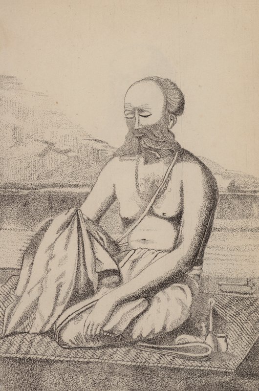 Gayatri oder geheimes Gebet (Gravur) von English School