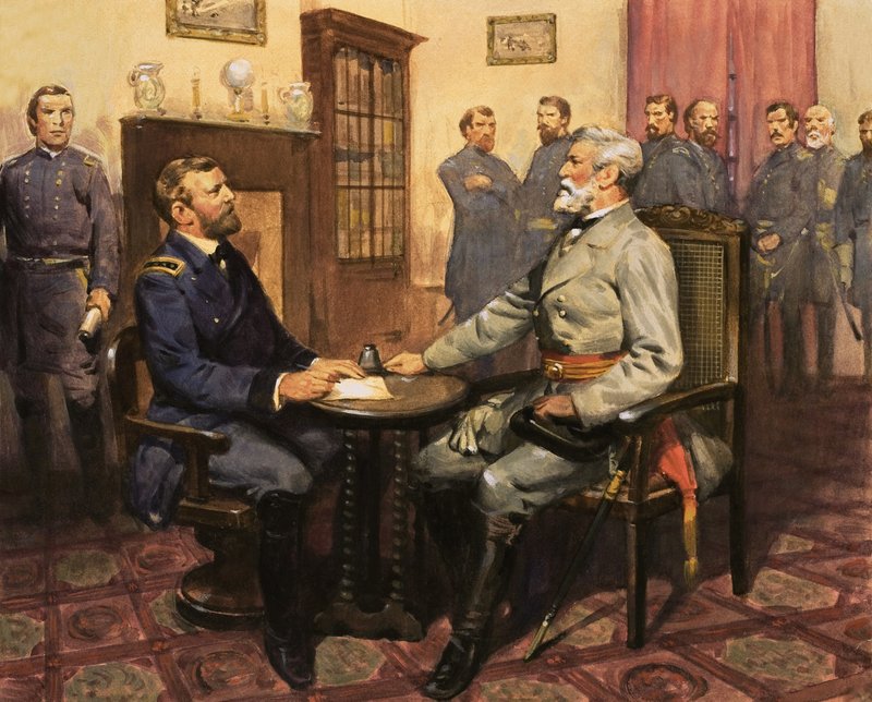 General Grant trifft Robert E. Lee von English School