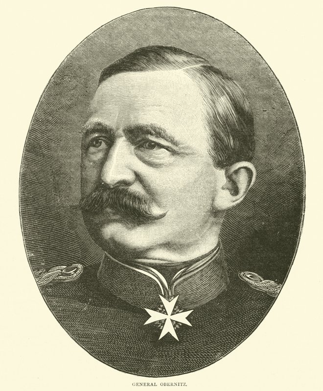 General Obernitz, Oktober 1870 von English School