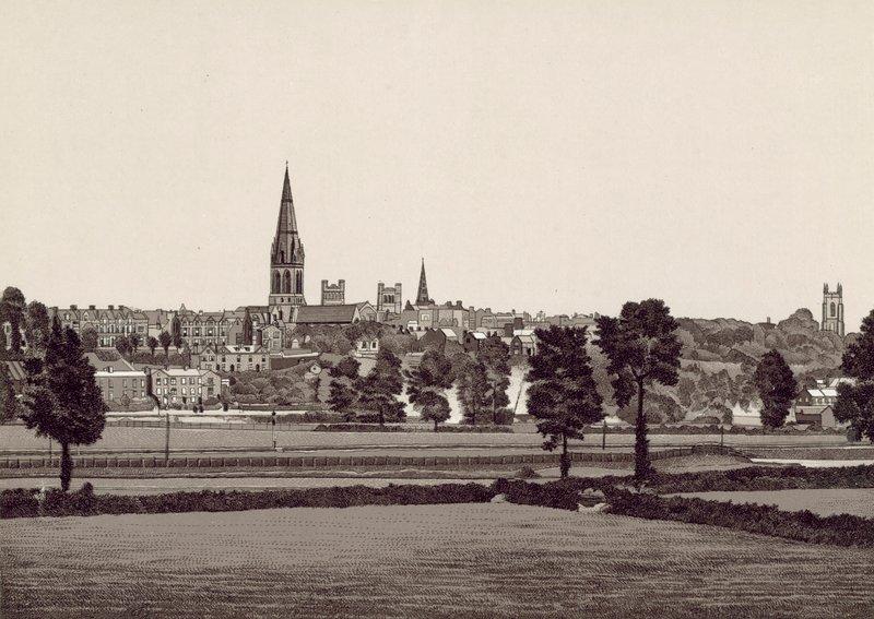 Gesamtansicht von Exeter von English School