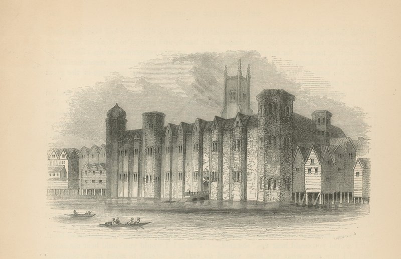 Allgemeine Ansicht von Baynards Castle von English School