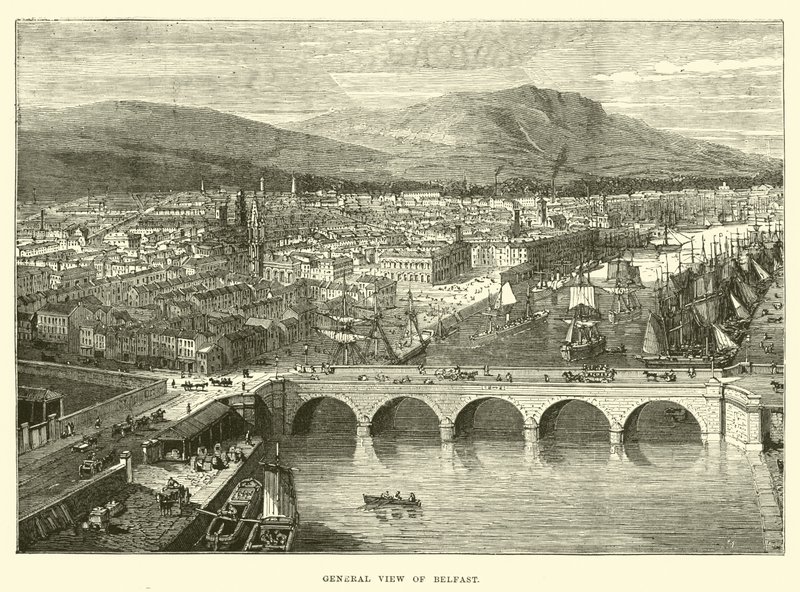 Allgemeine Ansicht von Belfast von English School