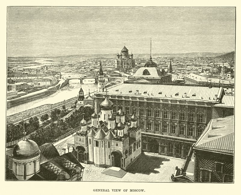 Gesamtansicht von Moskau von English School