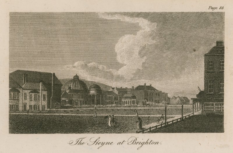 Allgemeine Ansicht des Steyne in Brighton von English School