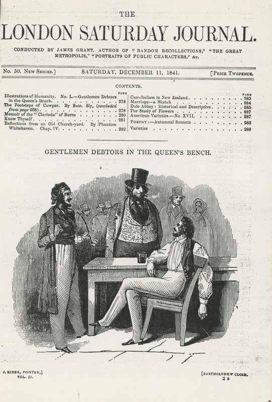 Gentlemen-Schuldner in der Queens Bench von English School