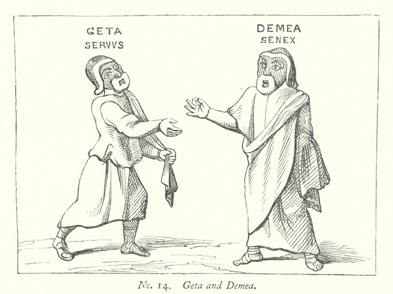Geta und Demea (Gravur) von English School