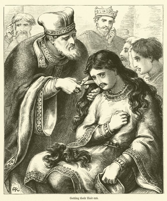 Haare schneiden lassen (Gravur) von English School