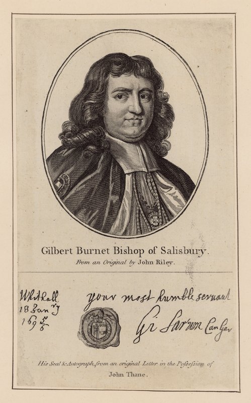 Gilbert Burnet, Bischof von Salisbury von English School