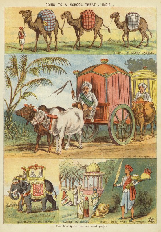 Auf dem Weg zu einem Schulfest, Indien von English School