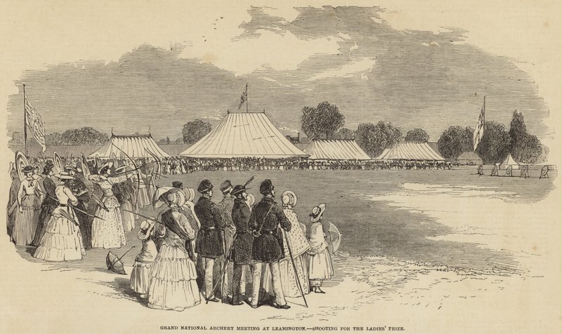 Großes nationales Bogenschießtreffen in Leamington von English School