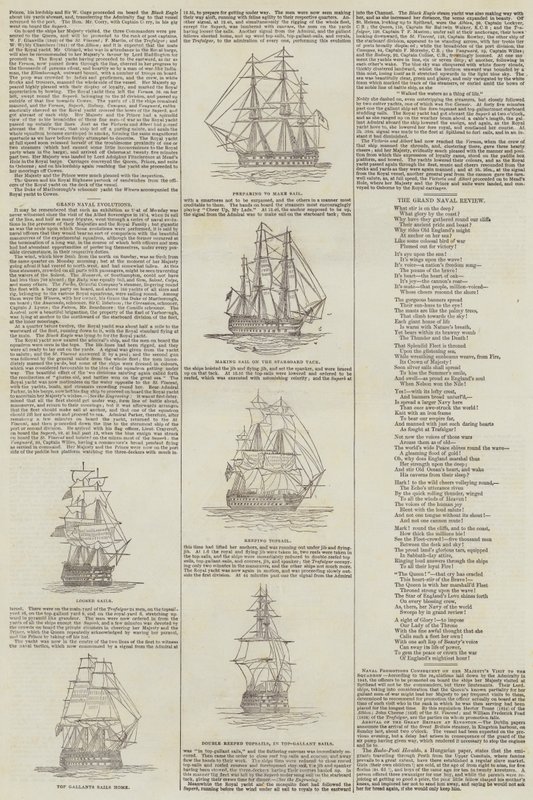 Große Marine-Evolutionen (Stich) von English School