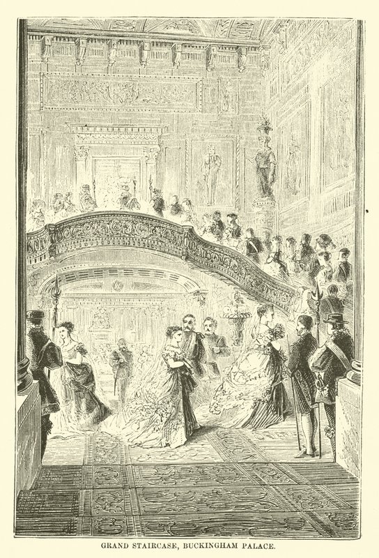 Große Treppe, Buckingham Palace von English School