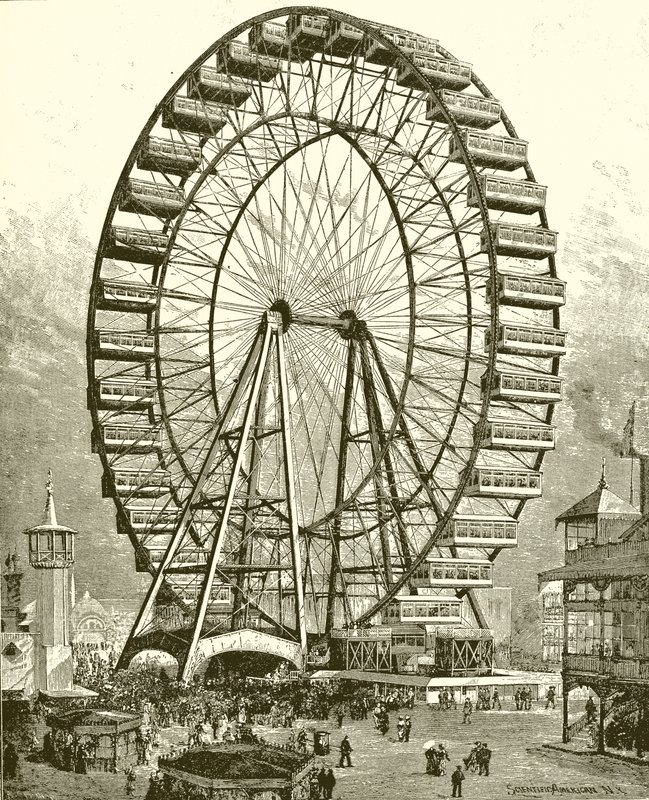 Großes Riesenrad in Chicago von English School