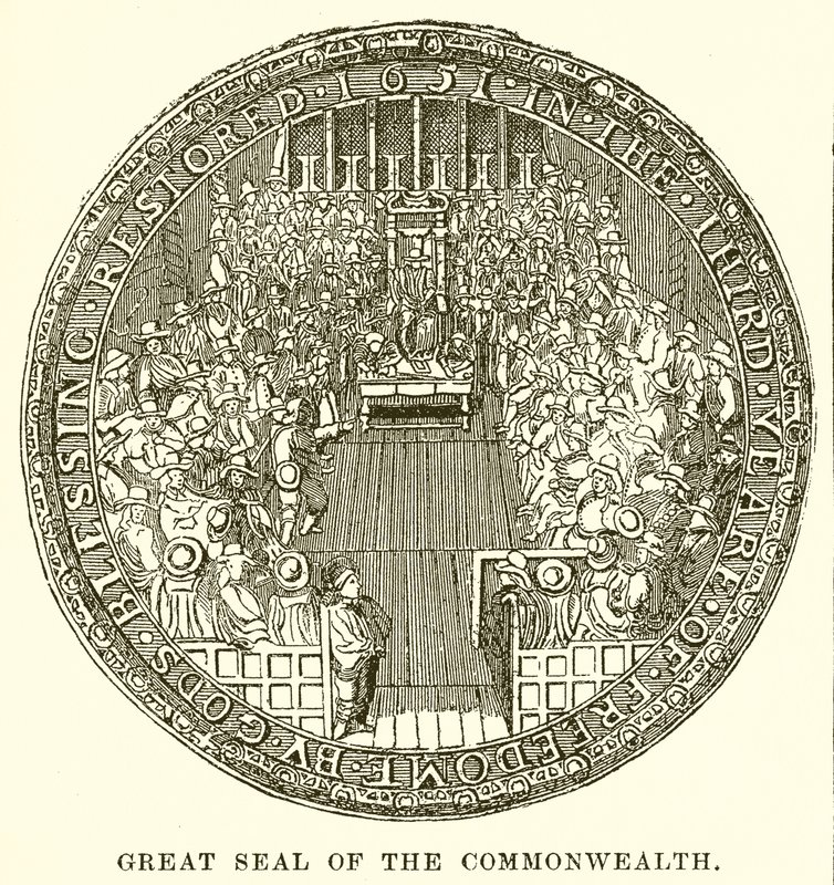 Großes Siegel des Commonwealth von English School