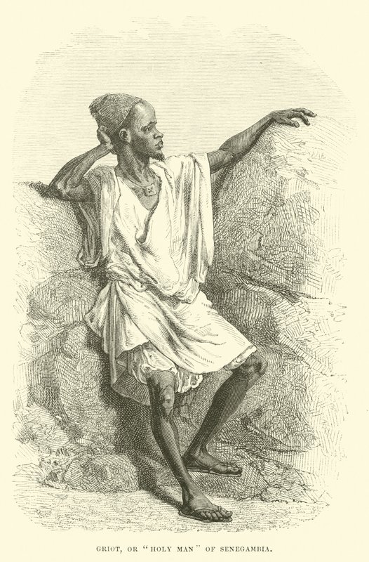 Griot, oder Heiliger Mann von Senegambia von English School