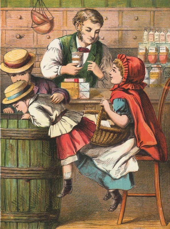 Lebensmittelhändler von English School