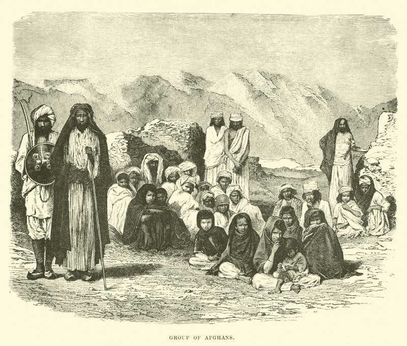 Gruppe von Afghanen von English School