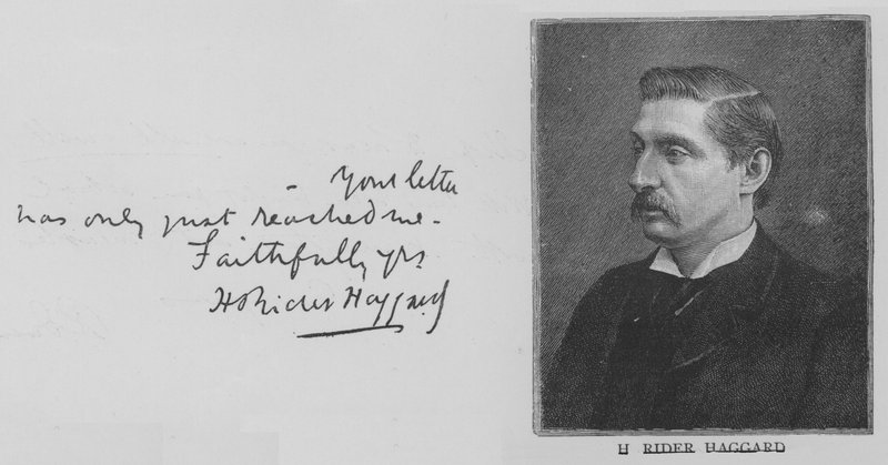 H Rider Haggard von English School