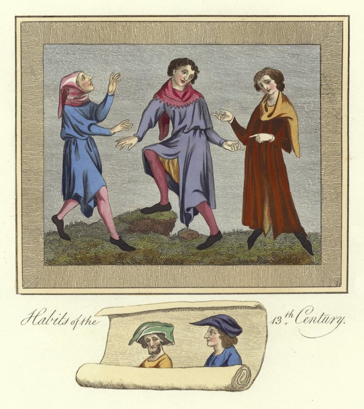 Gewänder des 13. Jahrhunderts von English School