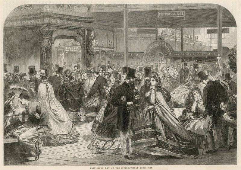 Halbkrontag bei der Internationalen Ausstellung 1862 von English School