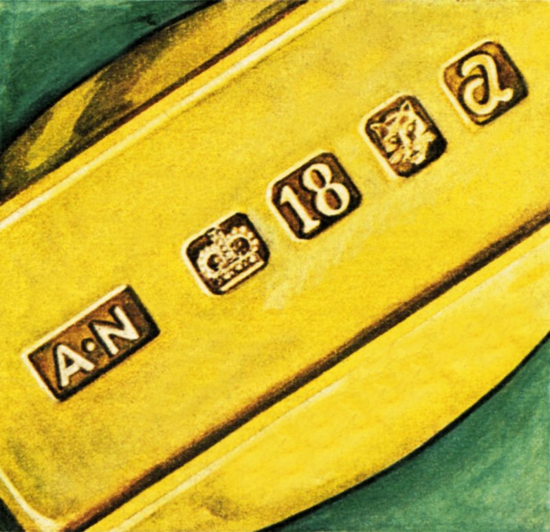 Goldstempel von English School