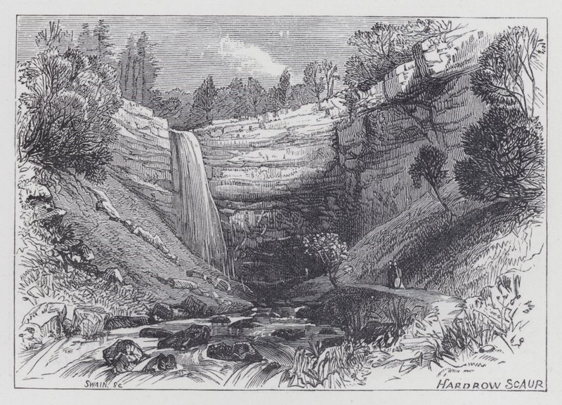 Hardrow Scaur (Gravur) von English School