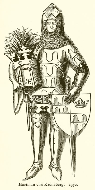 Hartman von Kroneberg. 1372 von English School