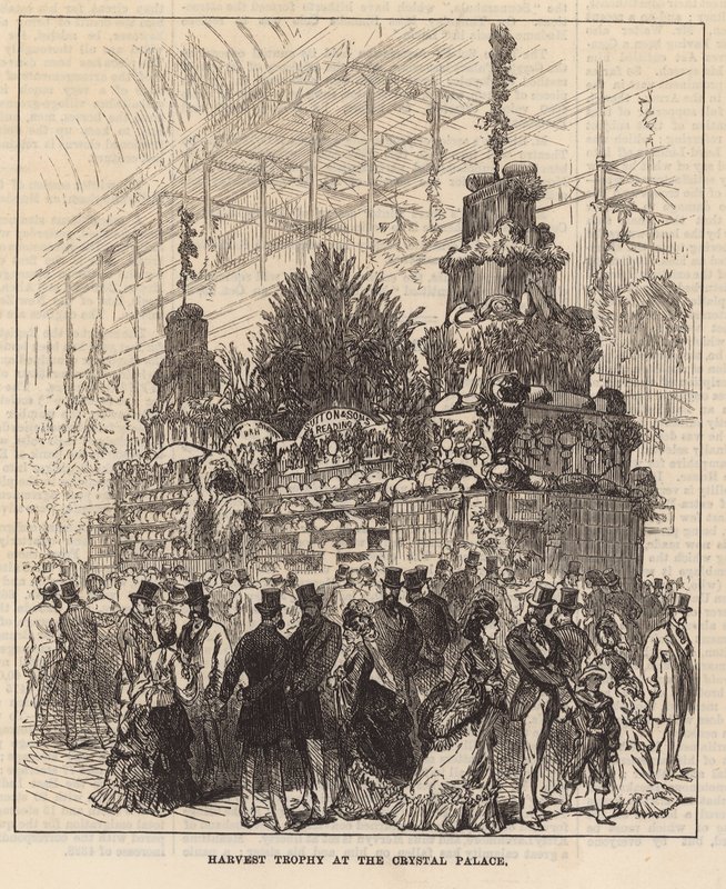 Erntetrophäe im Crystal Palace von English School