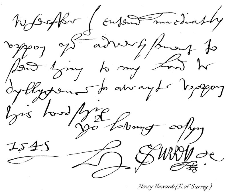 Henry Howard (Earl of Surrey) von English School