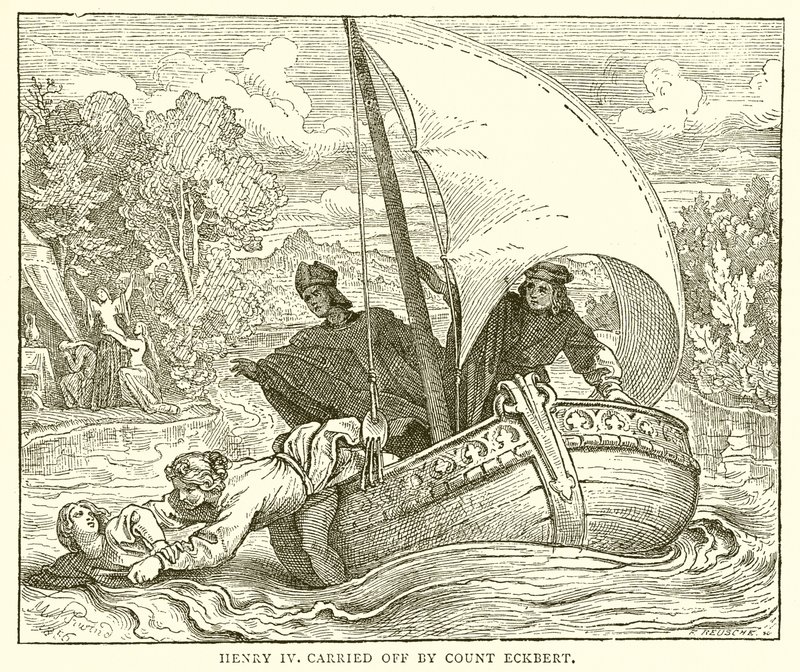 Heinrich IV. wird von Graf Eckbert entführt von English School