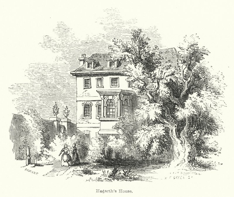 Hogarths Haus (Stich) von English School