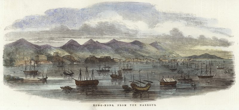 Hongkong vom Hafen aus von English School