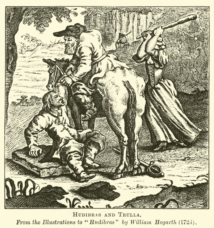 Hudibras und Trulla von English School
