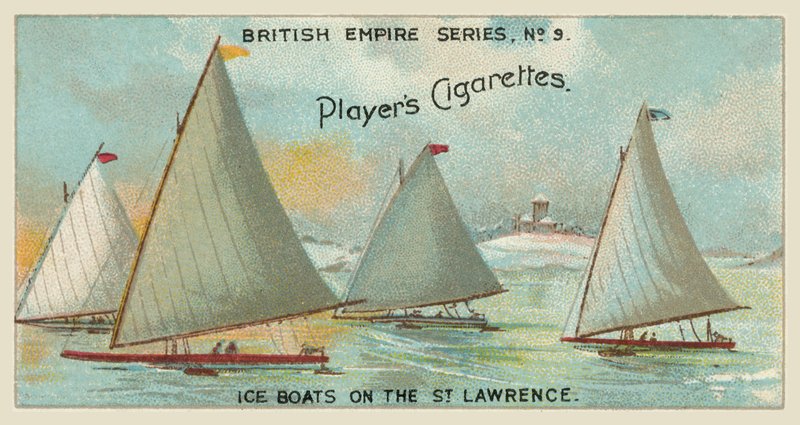 Eisboote auf dem St. Lawrence von English School